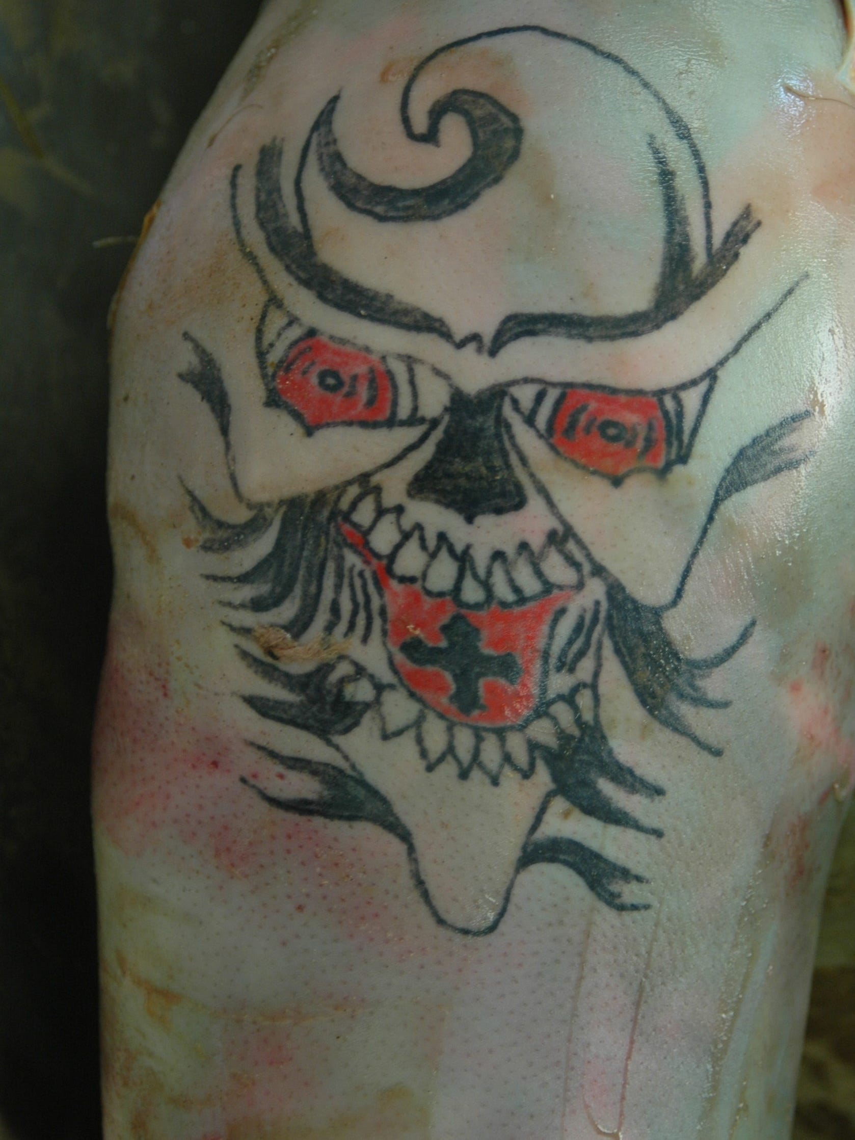 This tattoo was photographed on the body of a deceased migrant who was found floating in the All-American Canal on Jan. 24, 2007. Photo from case number 07-017.