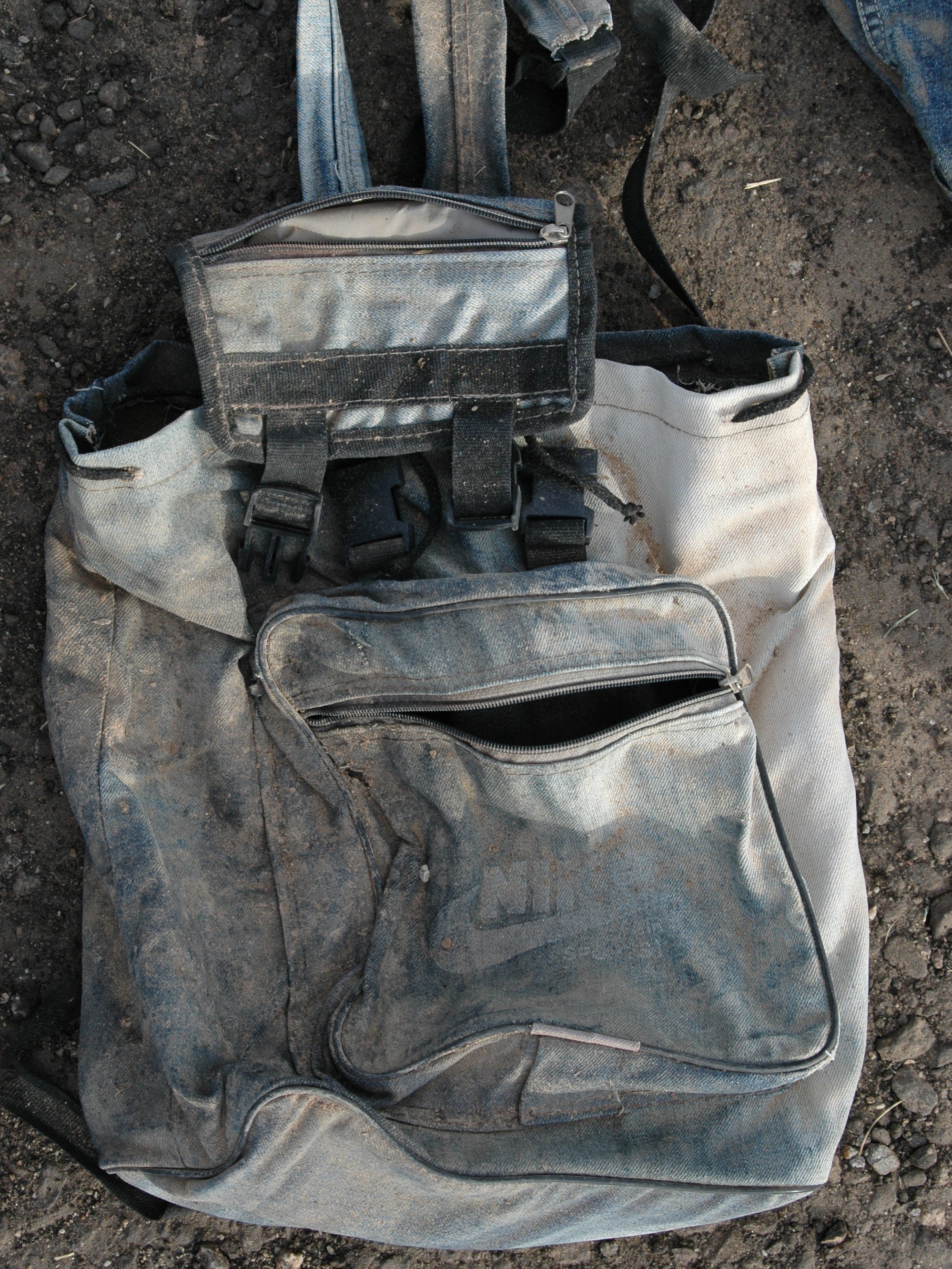A backpack that was found with a man’s male skeleton in the open desert near Winterhaven on Dec. 17, 2005. Photo from John Doe Case #05-234.