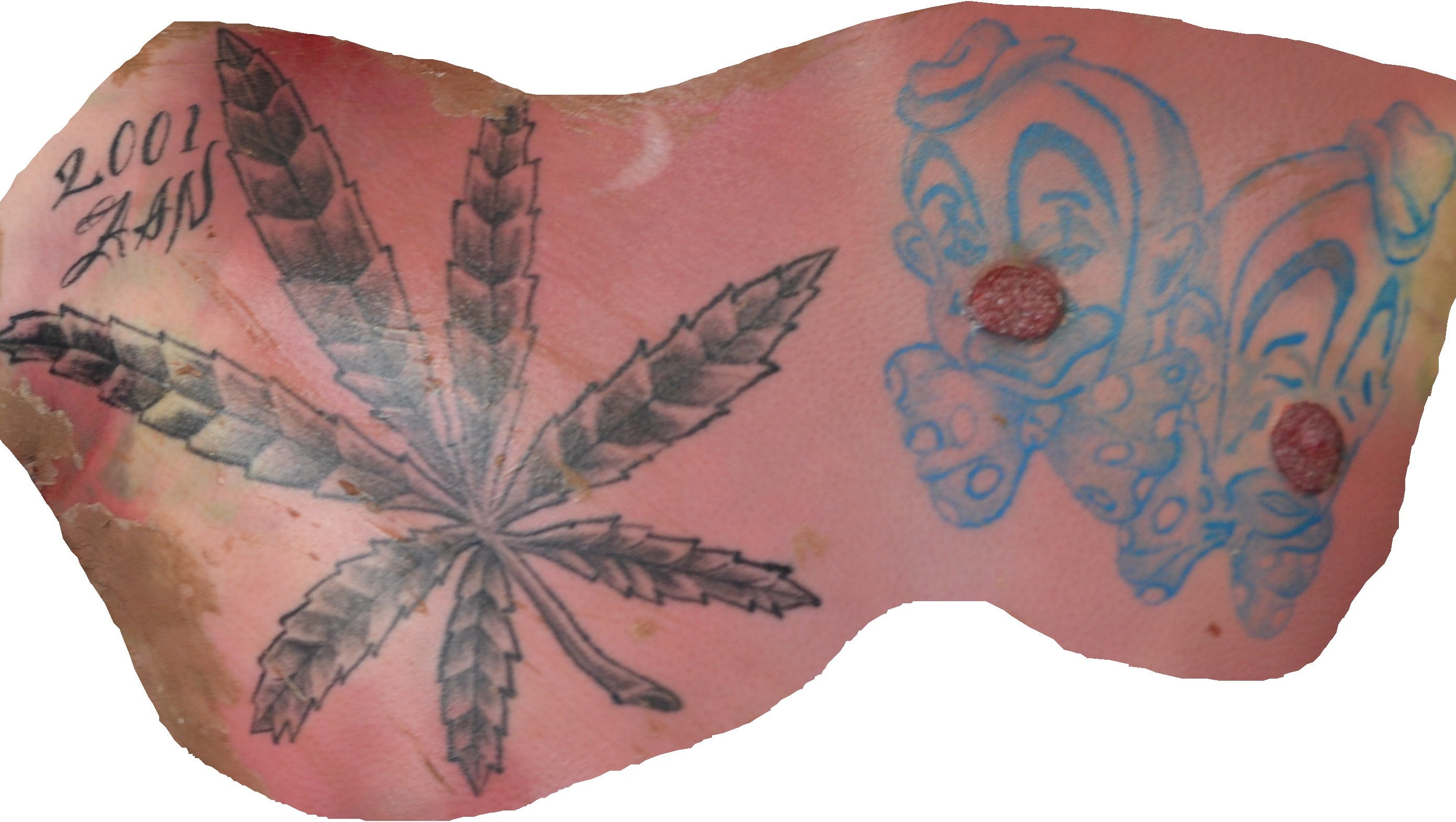 A tattoo on the body of an unidentified man found in the All-American Canal on March 10, 2016. Photo from John Doe Case #16-037.